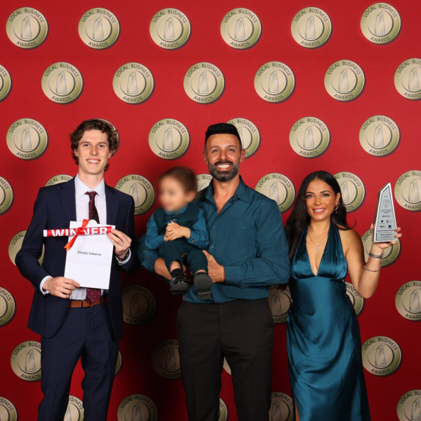 Simply Subaroo team at the Local Business Awards Winners Night - 2026